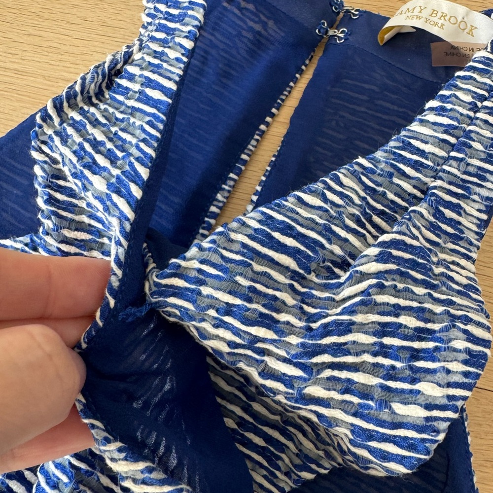 Ramy Brook Leighton Blue Top Women’s size 2 - Picture 13 of 14